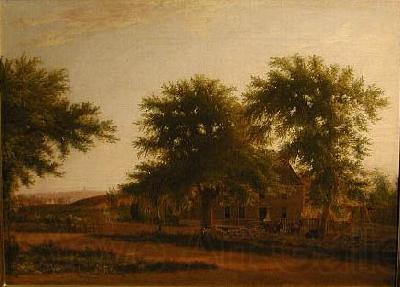 Samuel Lancaster Gerry A Rural Homestead near Boston Norge oil painting art